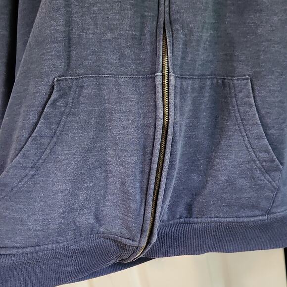 Levi's Mens Sherpa Lined Blue Hoodie Jacket Size XXL Full Zip Casual Workwear - Picture 3 of 10